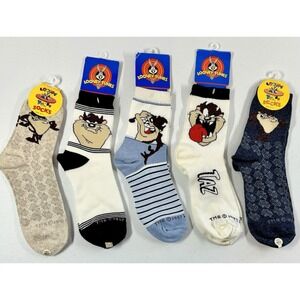 *BRAND NEW* Vintage Y2K 1990s Looney Tunes Taz Socks Tasmanian Devil Size 9-11